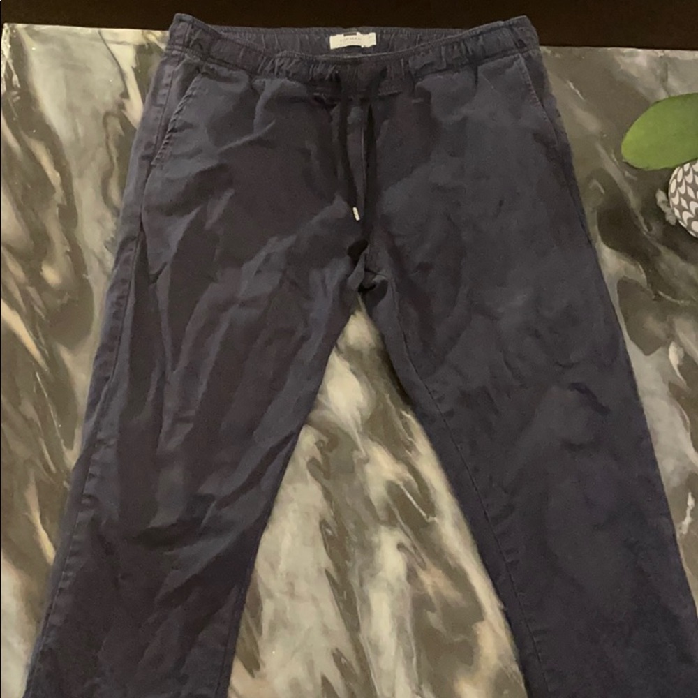 TOPMAN- dark blue chino joggers